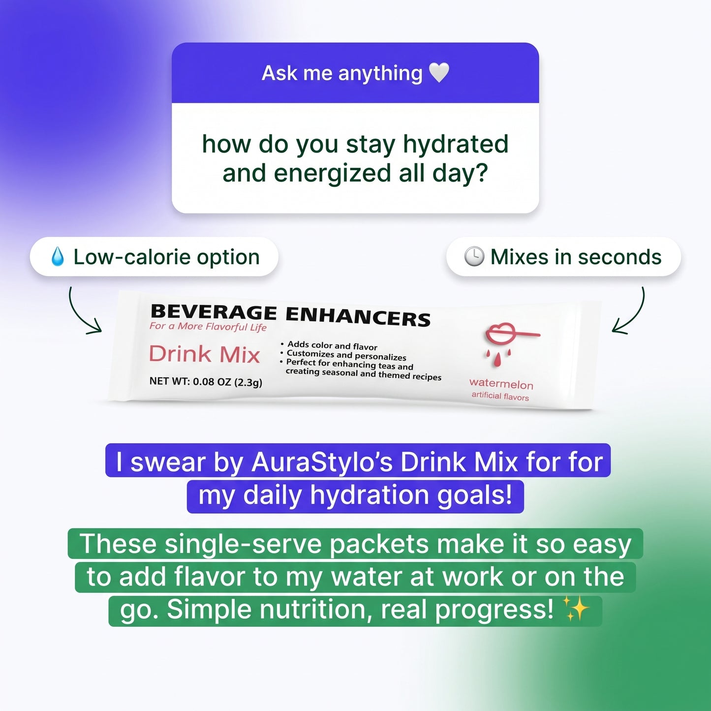 Beverage Enhancers Drink Mix