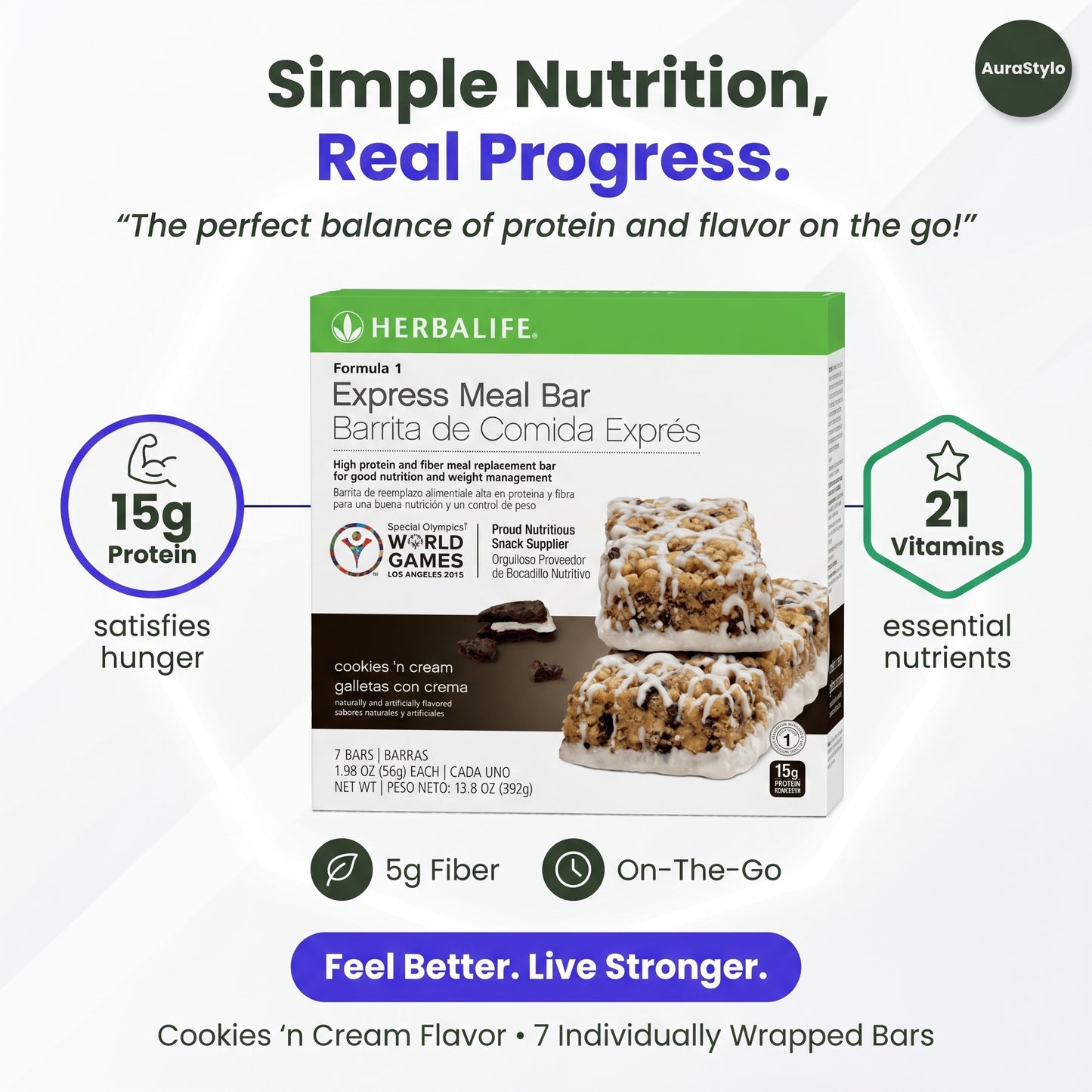 Formula 1 Express Meal Bar Cookies 'n Cream - 7 Bars