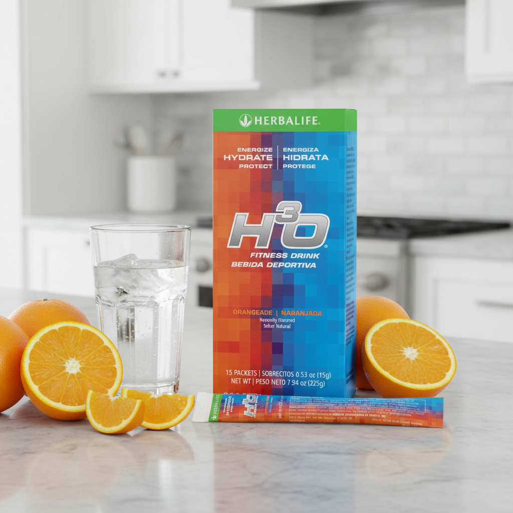H³O Fitness Drink Orangeade 15 Packets | Rapid Hydration