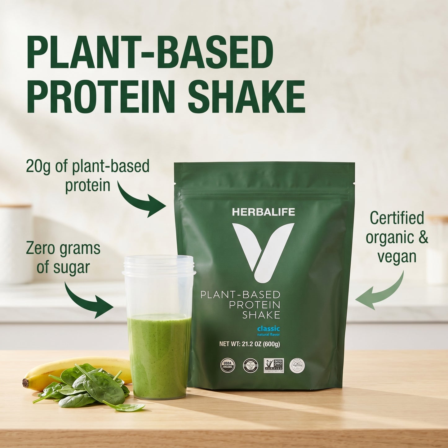 HERBALIFE V Plant-Based Protein Shake