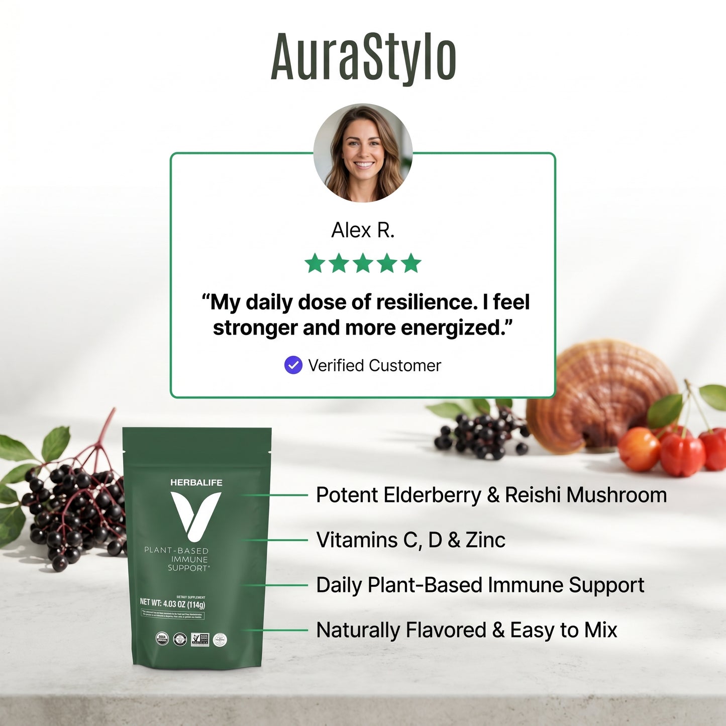 HERBALIFE V Plant-Based Immune Support (20 servings)