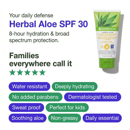 Herbal Aloe Face & Body Sunscreen Broad Spectrum SPF 30