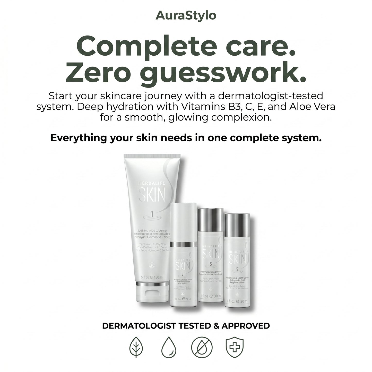 Herbalife SKIN Basic Program for Normal to Dry Skin