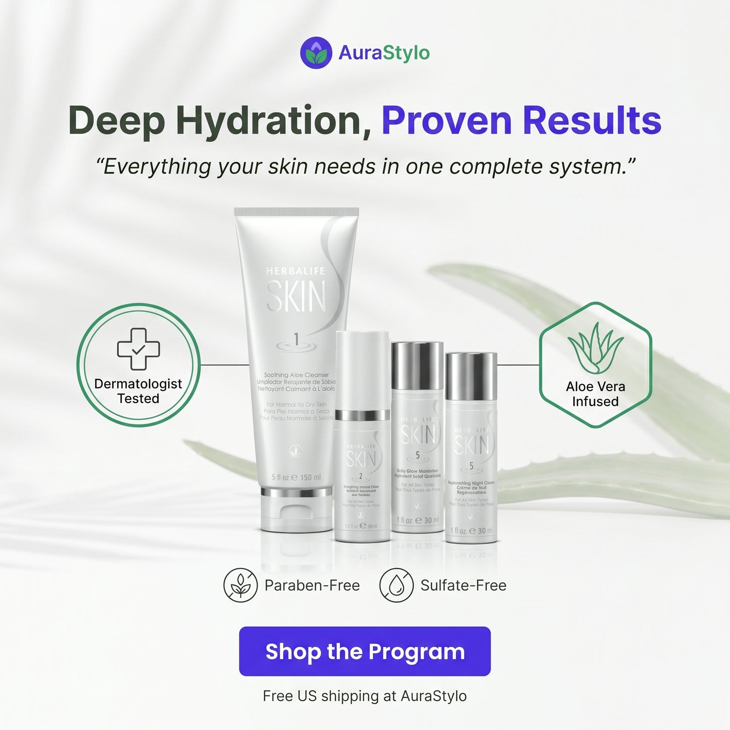 Herbalife SKIN Basic Program for Normal to Dry Skin