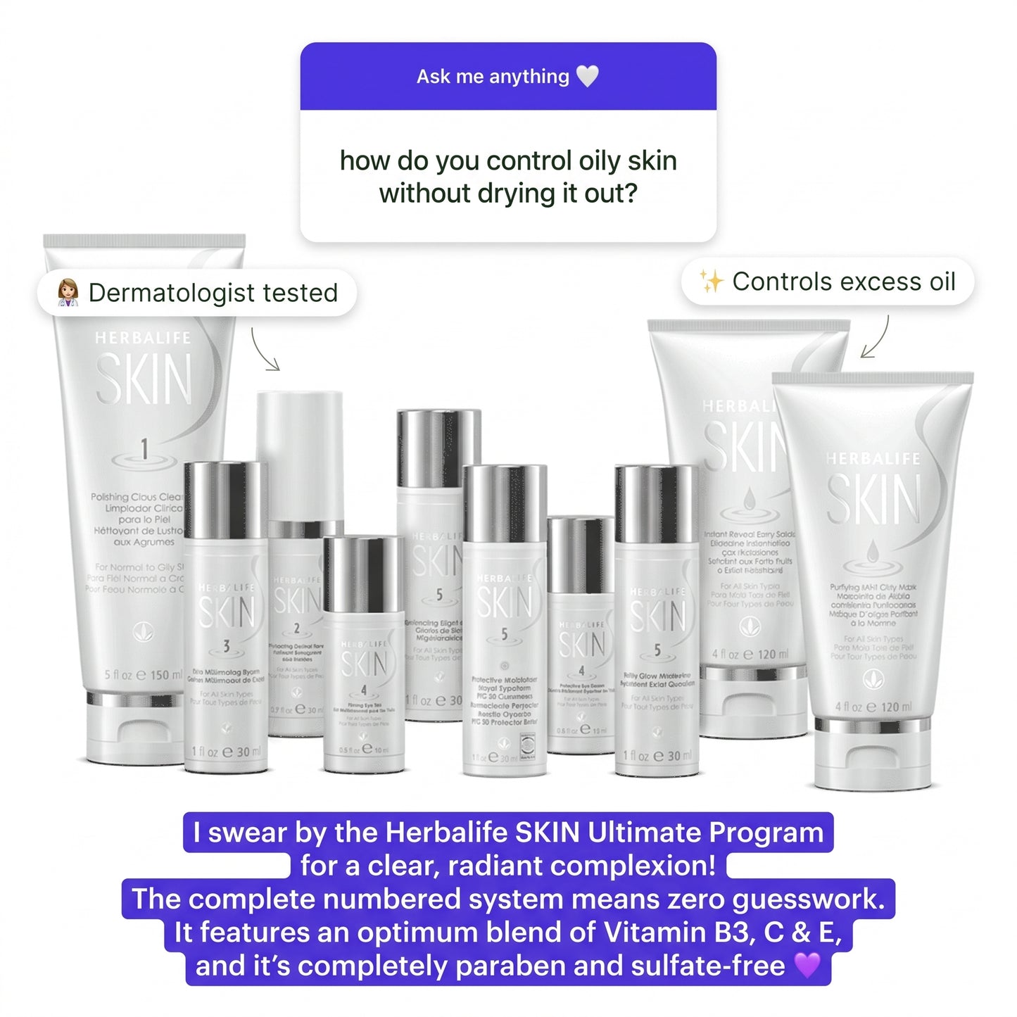 Herbalife SKIN Ultimate Program for Normal to Oily Skin Care