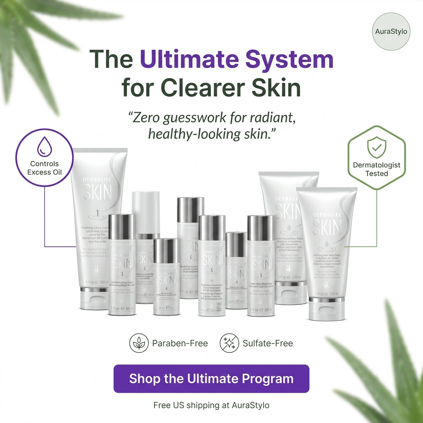 Herbalife SKIN Ultimate Program for Normal to Oily Skin Care