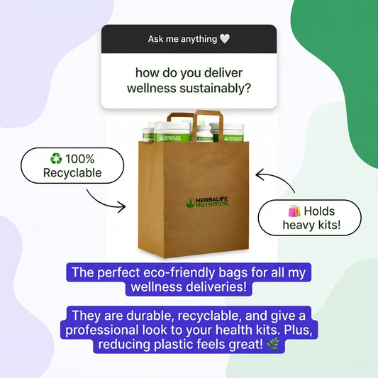Nutrition Paper Bags - Set of 10 Eco