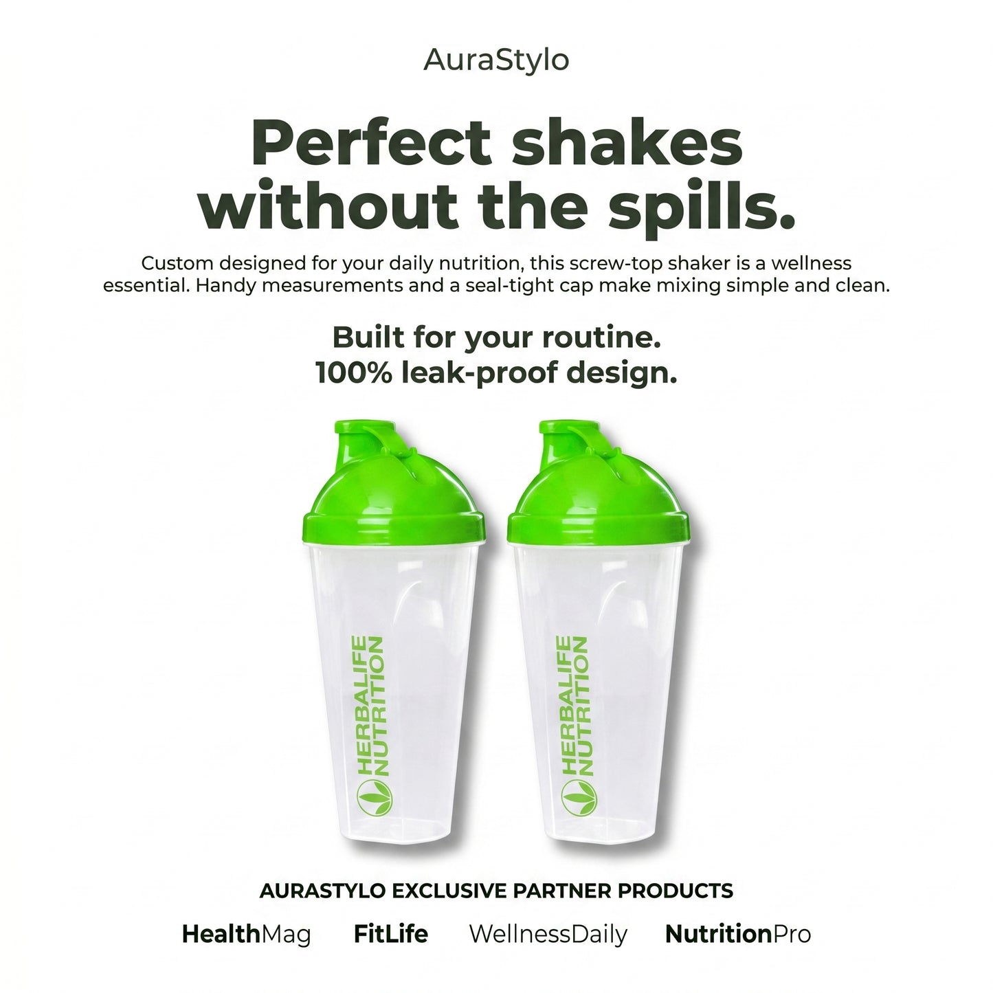 Herbalife Shaker Cup | Leak-Proof Drink Mixer Cup