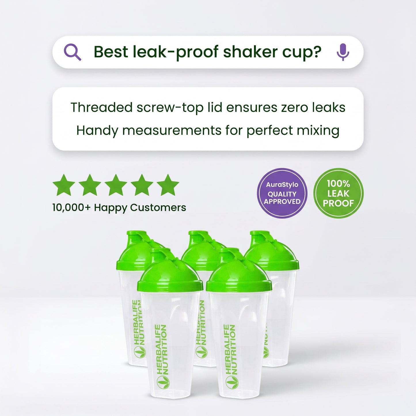 Herbalife Shaker Cup | Leak-Proof Drink Mixer Cup