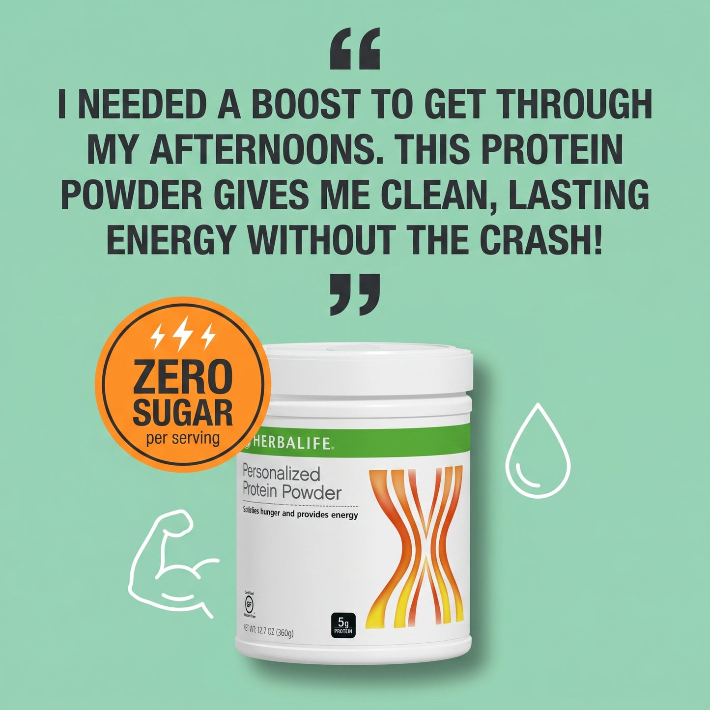 Personalized Protein Powder 12.7 Oz.