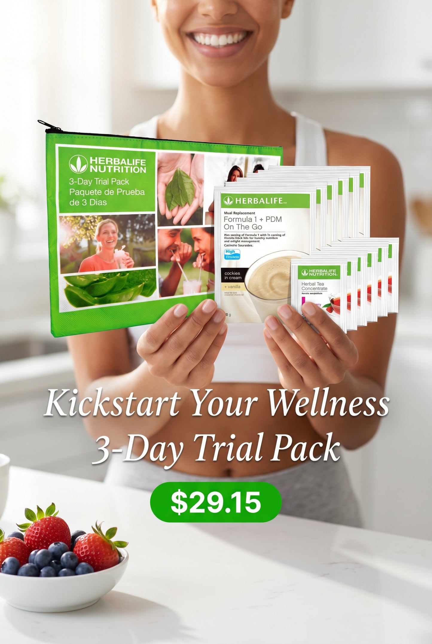 3-Day Trial Pack with Herbal Tea Concentrate: 1 set