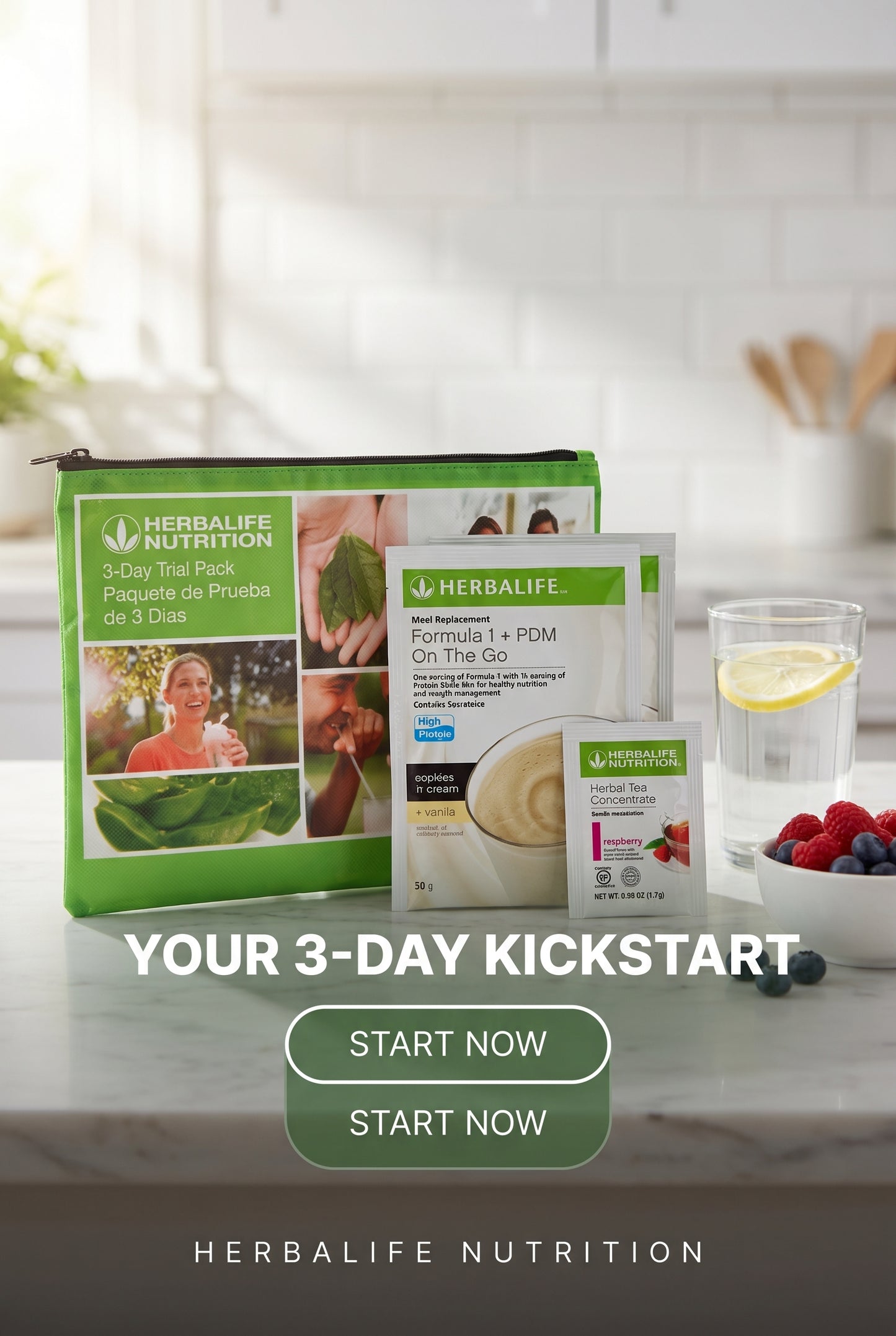 3-Day Trial Pack with Herbal Tea Concentrate: 1 set