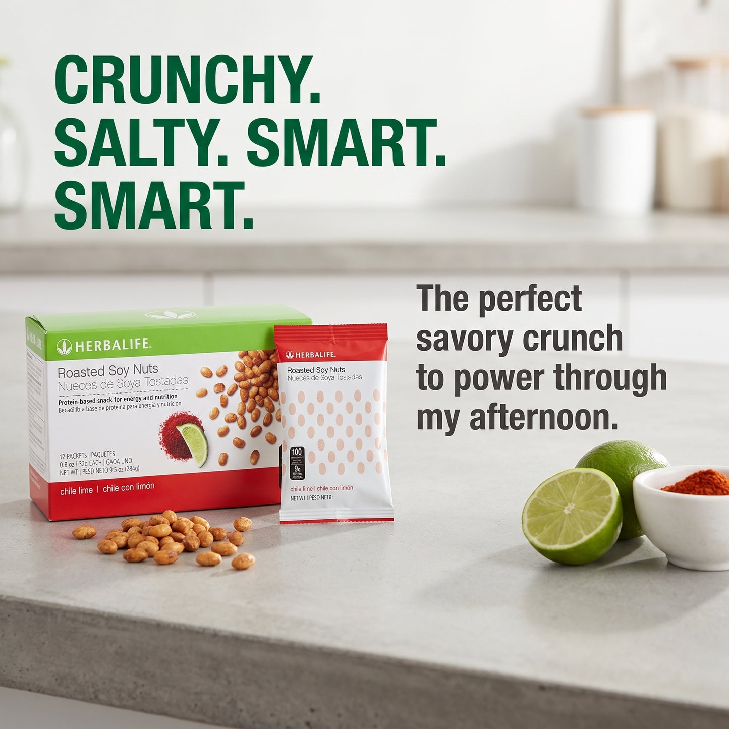 Roasted Soy Nuts Chili Lime