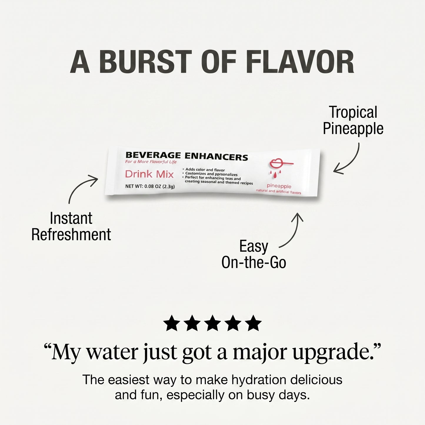 Beverage Enhancers Drink Mix Single-Serve Packets