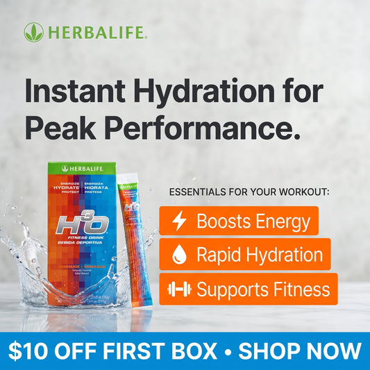 H³O Fitness Drink Orangeade 15 Packets | Rapid Hydration
