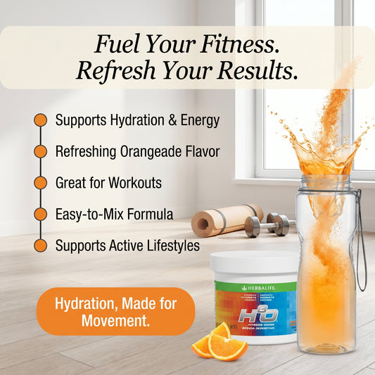 H³O Fitness Drink: Orangeade Canister 10.6 Oz.