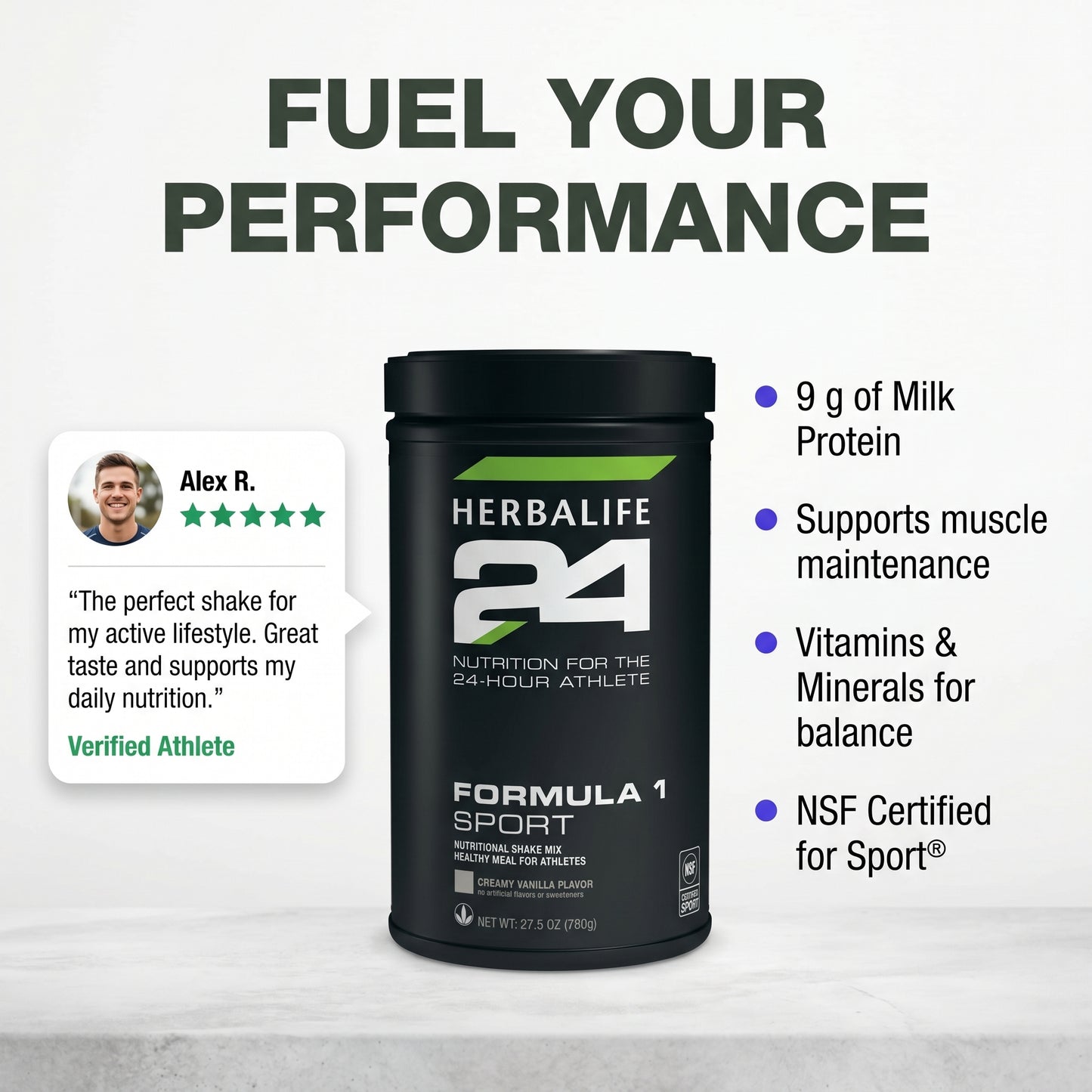 Herbalife24® Formula 1 Sport: Creamy Vanilla