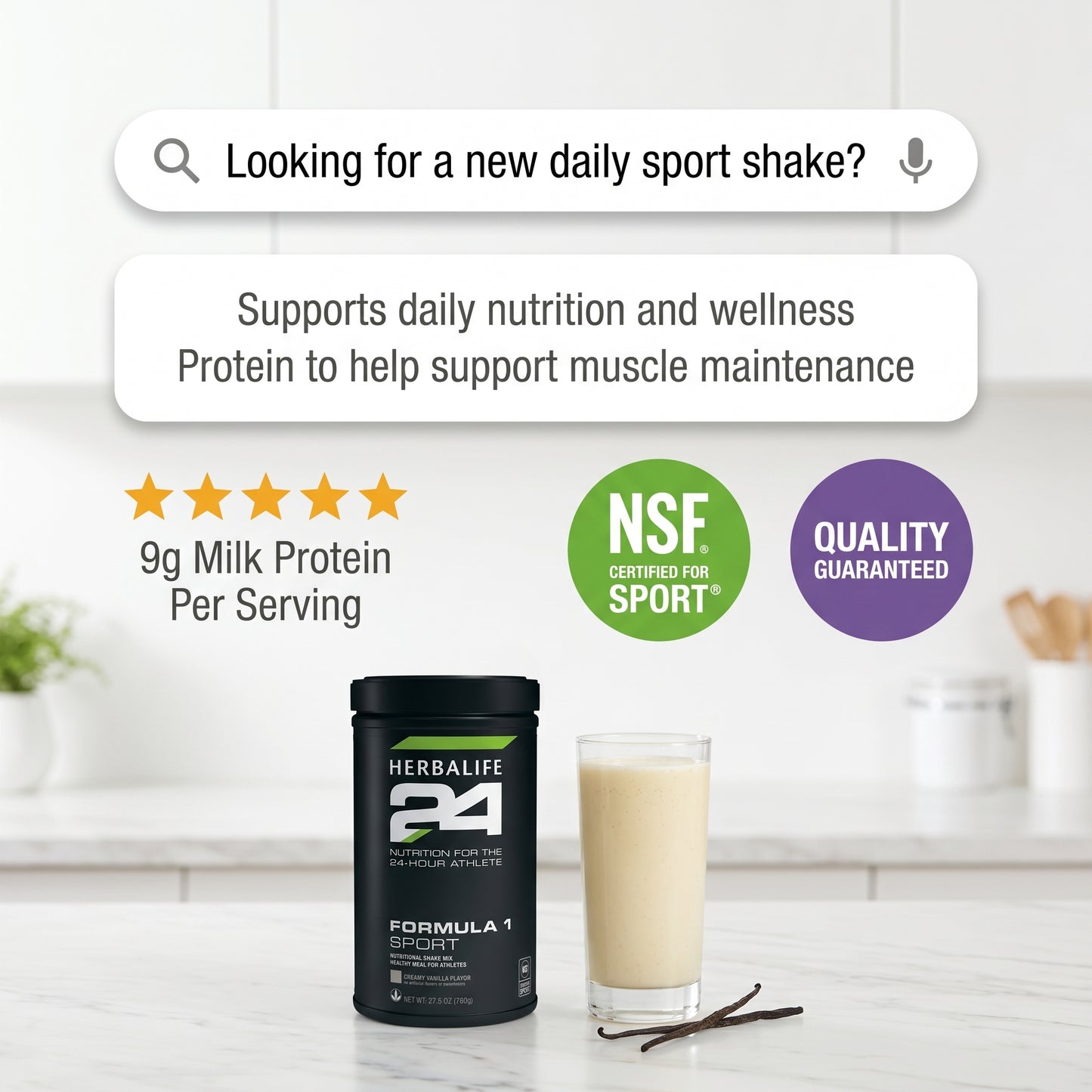 Herbalife24® Formula 1 Sport: Creamy Vanilla