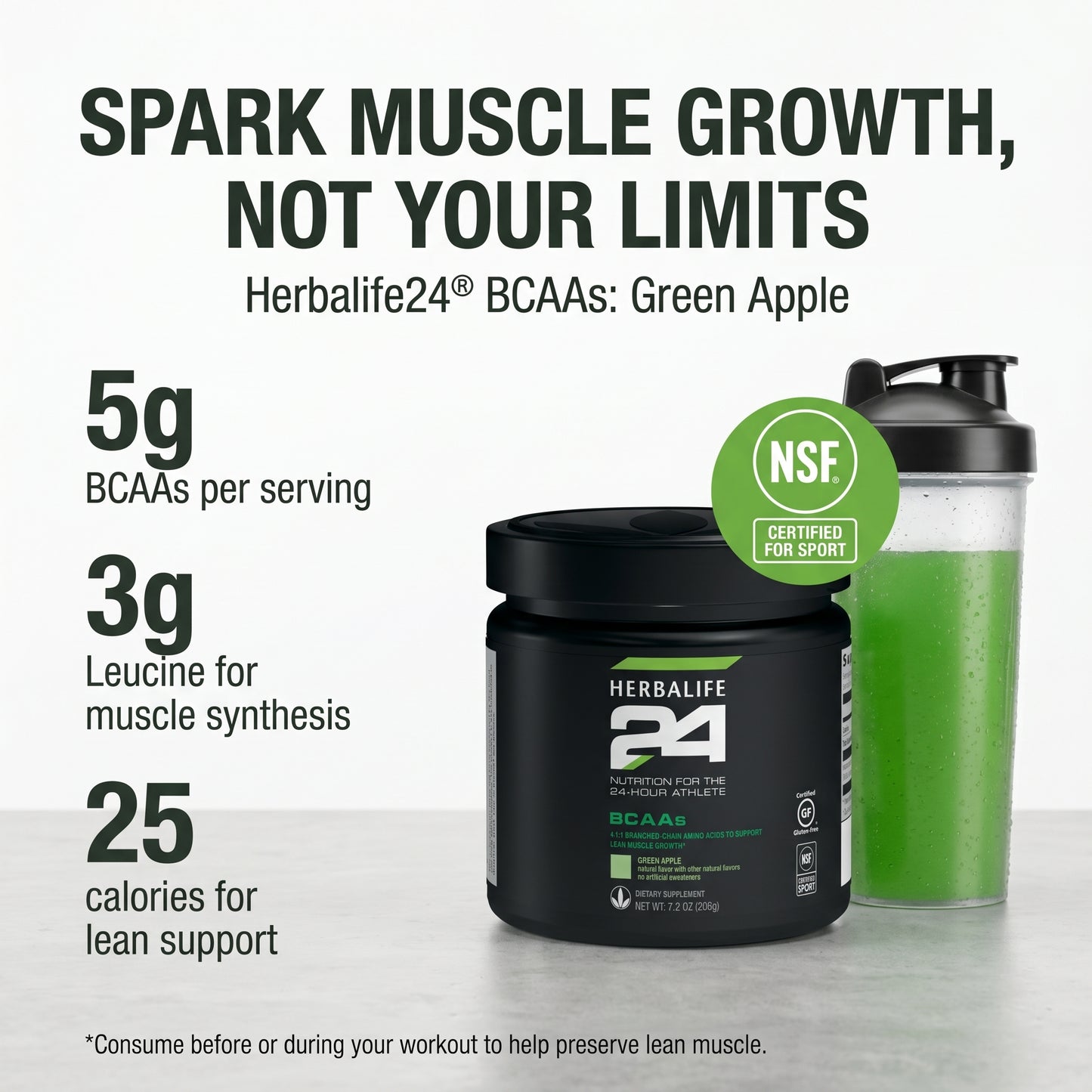 Herbalife24® BCAAs: Green Apple