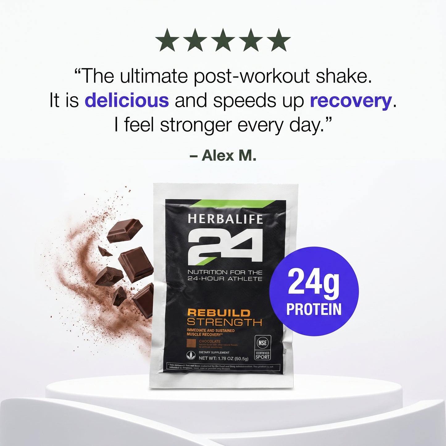 Herbalife24® Rebuild Strength: Chocolate (10 Count)