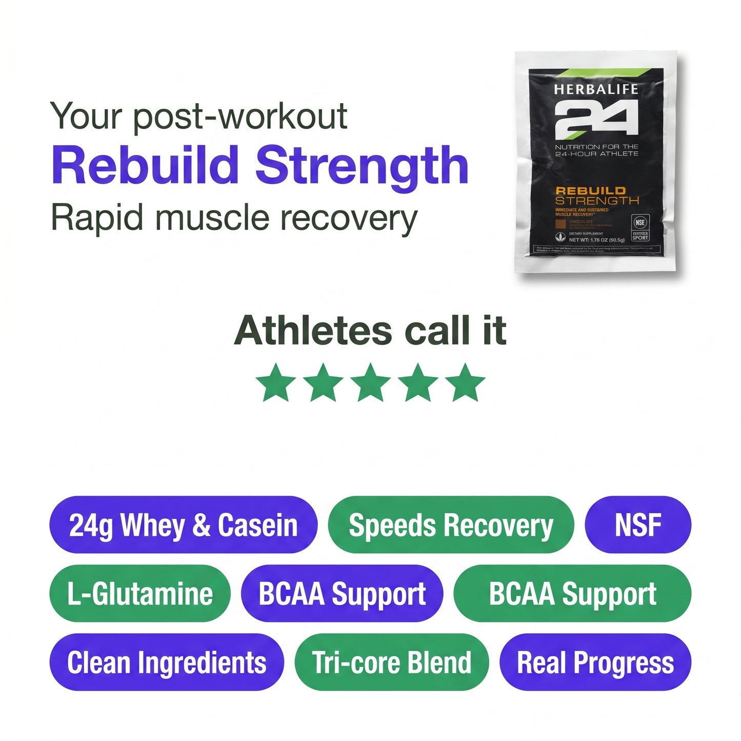 Herbalife24® Rebuild Strength: Chocolate (10 Count)