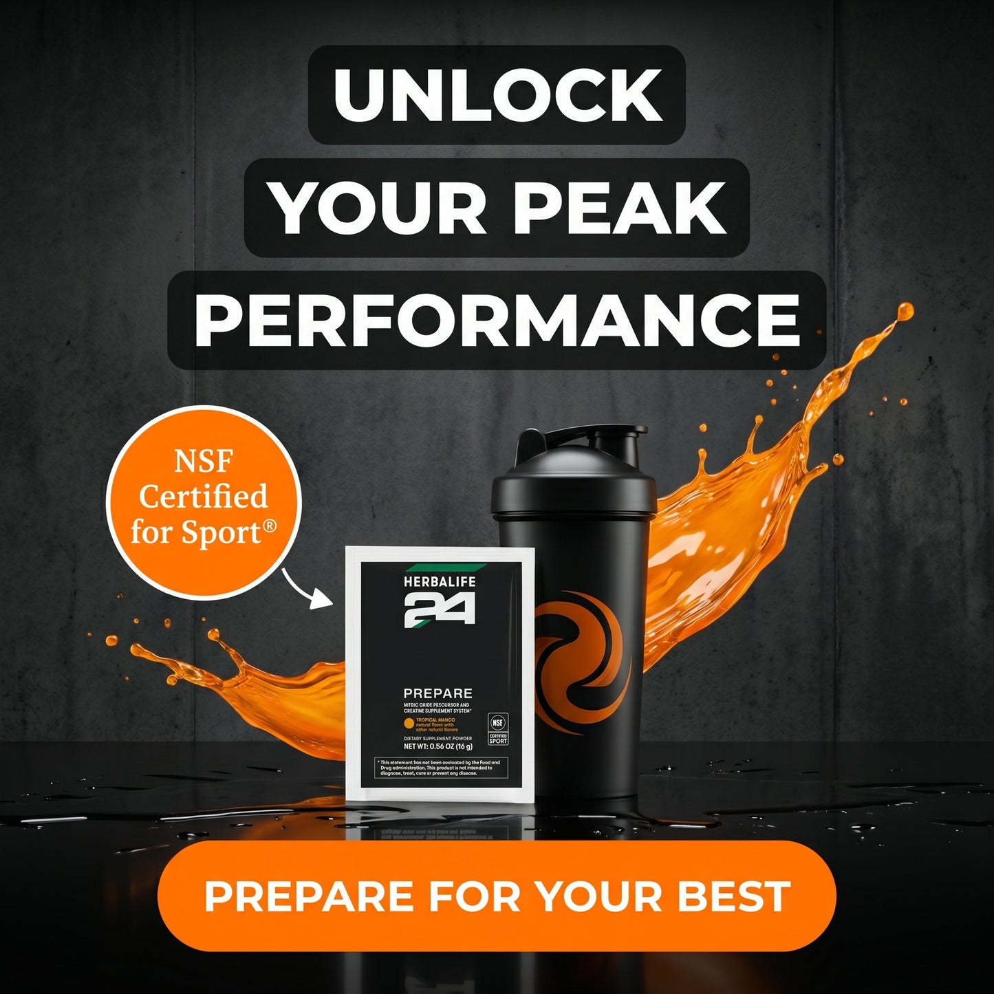 Herbalife24® Prepare Packets: Tropical Mango (10 Count)