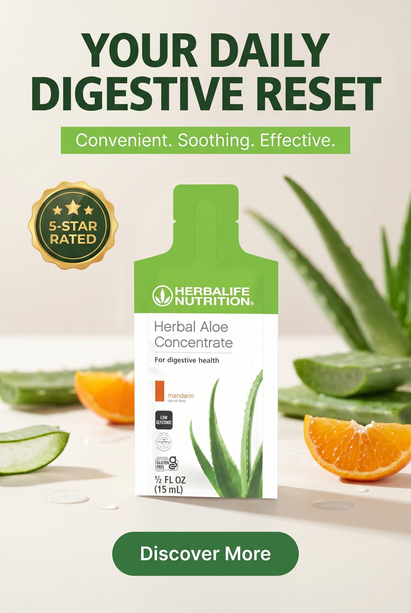 Herbal Aloe Concentrate Single-Serve Packets