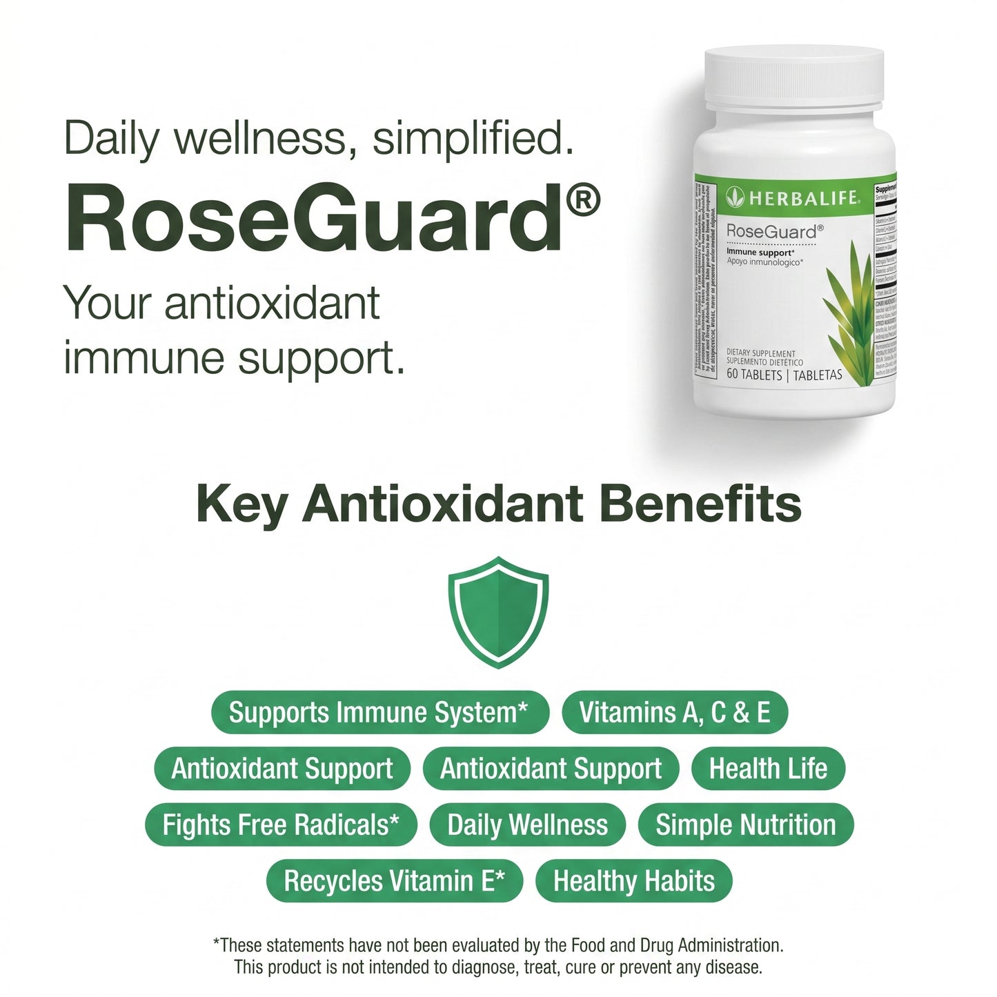 RoseGuard®: 60 Tablets