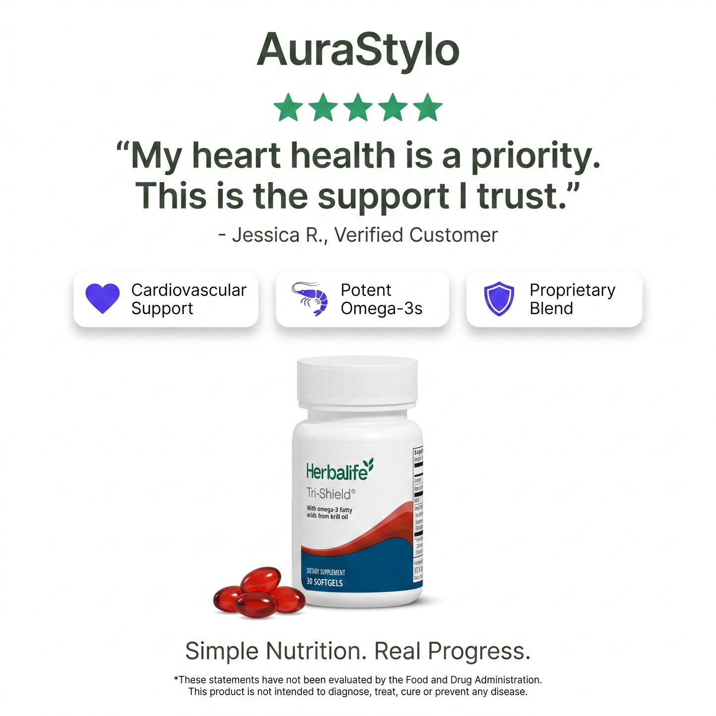 Tri-Shield Krill Oil Omega-3 Softgels