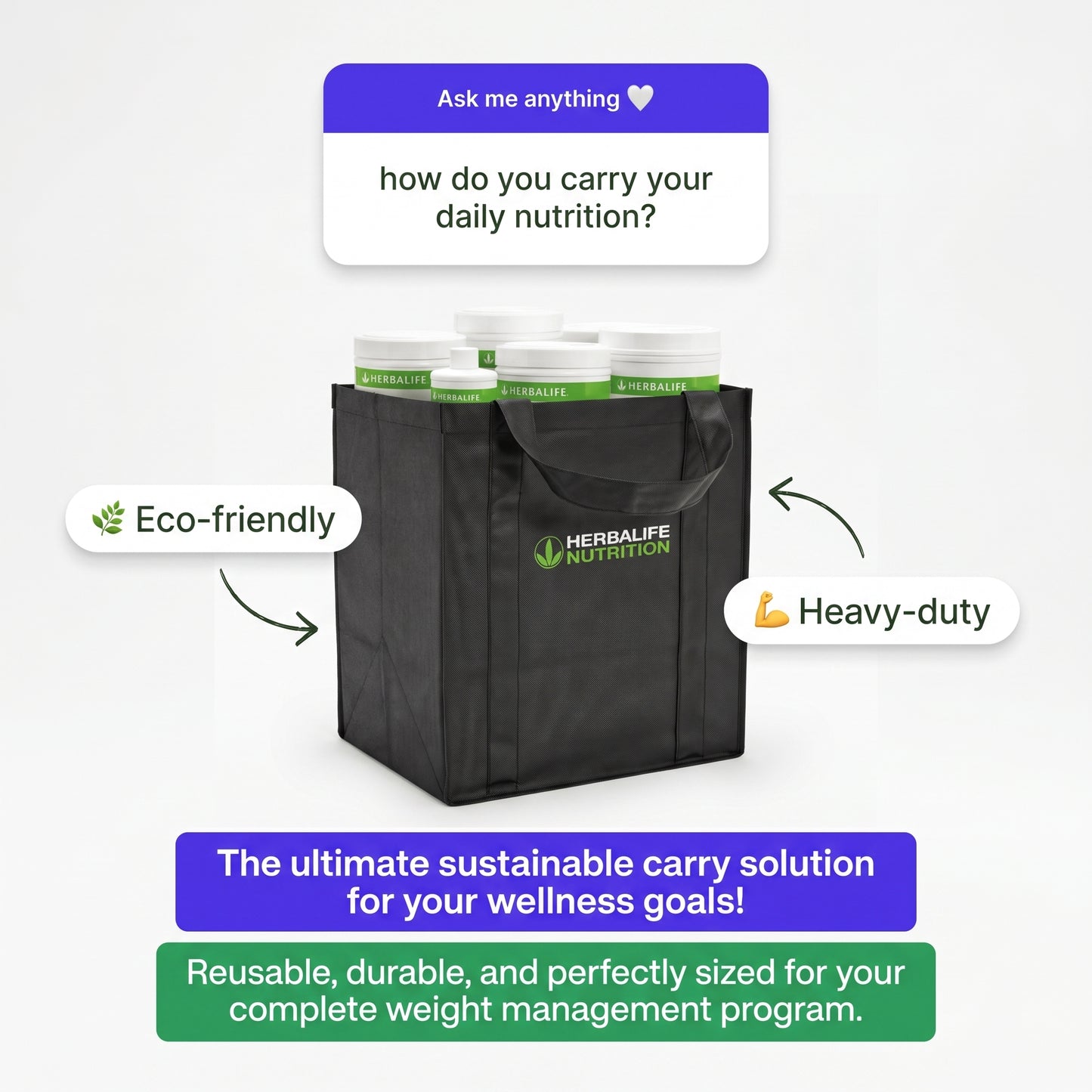 Reusable Branded Bag | Sustainable & Donates