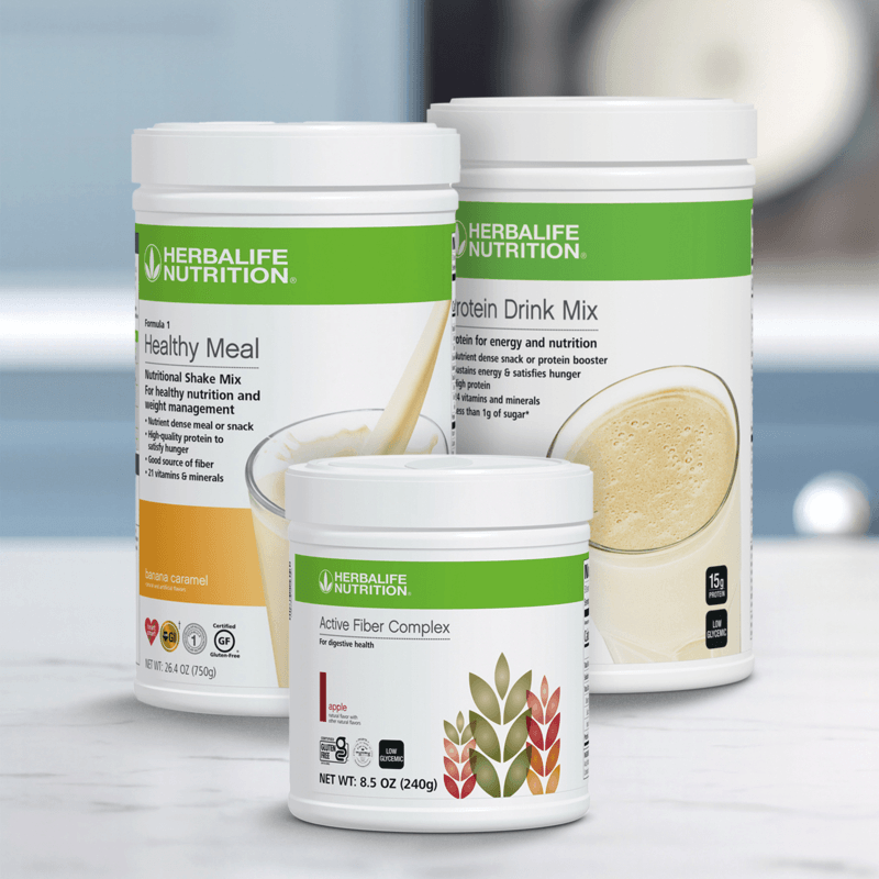 AuraStylo GLP-1 Nutrition Companion Classic products including Healthy Meal and Protein Drink Mix.