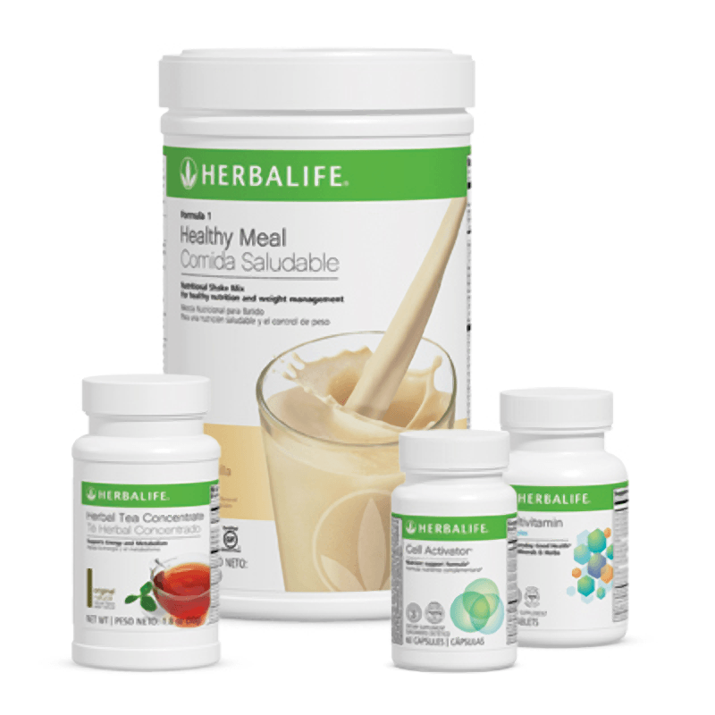 AuraStylo Quickstart Program products including Herbalife shakes and supplements for healthy weight management.