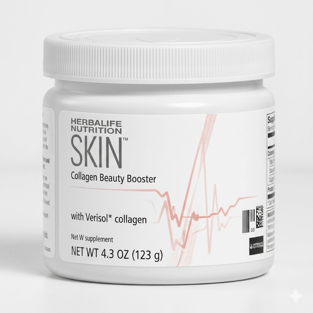 Herbalife Nutrition Skin Collagen Beauty Booster container on a white background