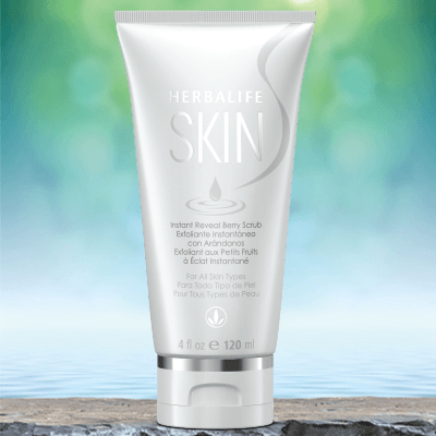Herbalife SKIN® Instant Reveal Berry Scrub, an antioxidant-rich product for smoother skin, NaturalVive.