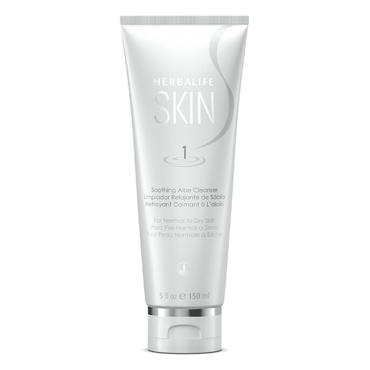 Herbalife SKIN® Soothing Aloe Cleanser for normal to dry skin, part of the NaturalVive skincare range.