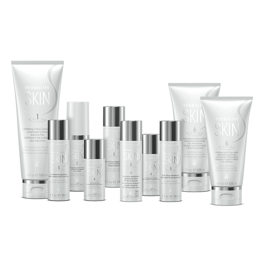 Herbalife SKIN Ultimate program featuring advanced skin care products for normal to oily skin.
