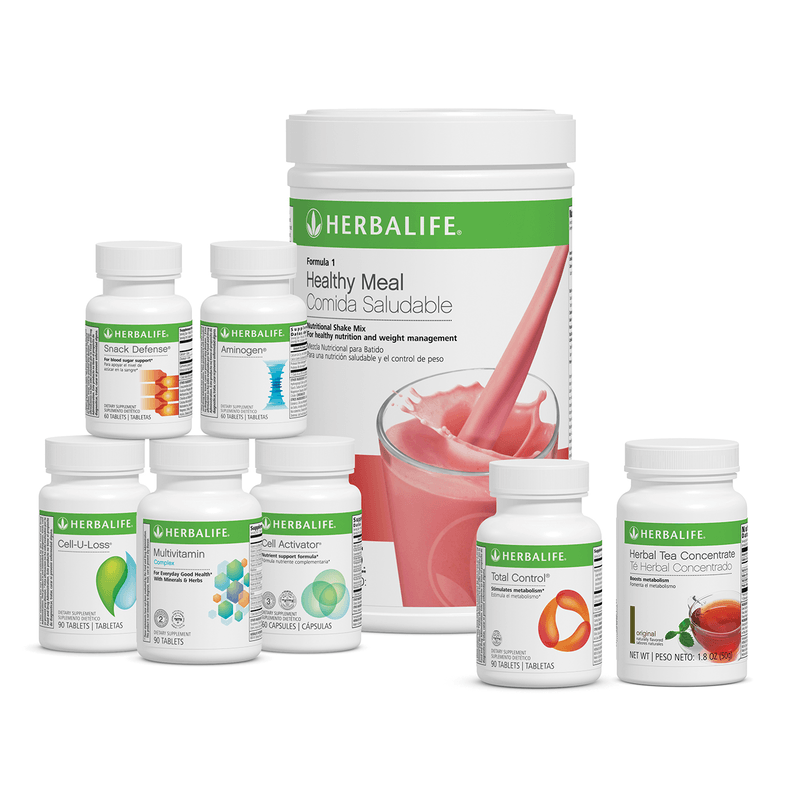 AuraStylo Ultimate Program collection including Herbalife products for weight management and healthy lifestyle.