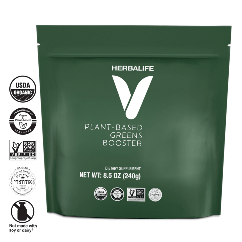 Herbalife plant-based digestive support supplement package on a white background
