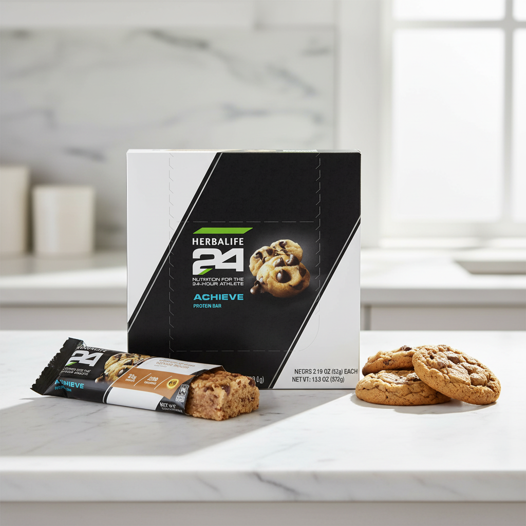 Herbalife24 Achieve Protein Bar: Chocolate Chip Cookie Dough 6 bars per box