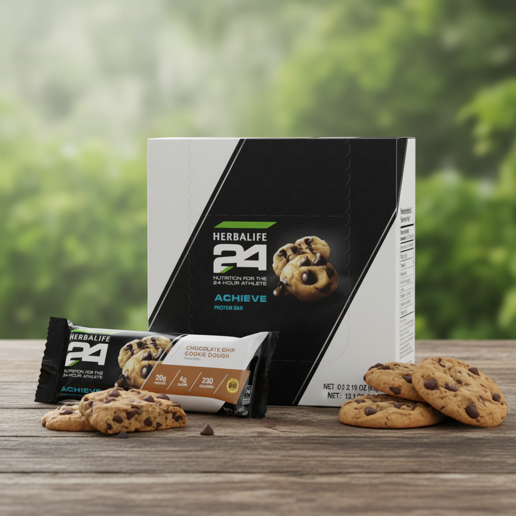 Herbalife24 Achieve Protein Bar: Chocolate Chip Cookie Dough 6 bars per box