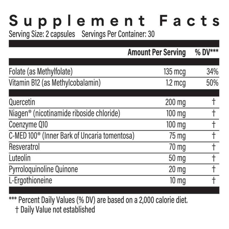 Supplement Facts for AuraStylo Life, showing ingredients and their amounts per serving.