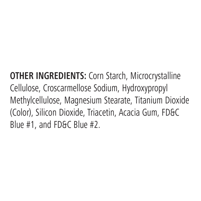 Other ingredients in AuraStylo Prelox Blue including Corn Starch, Microcrystalline Cellulose, and FD&C Blue.