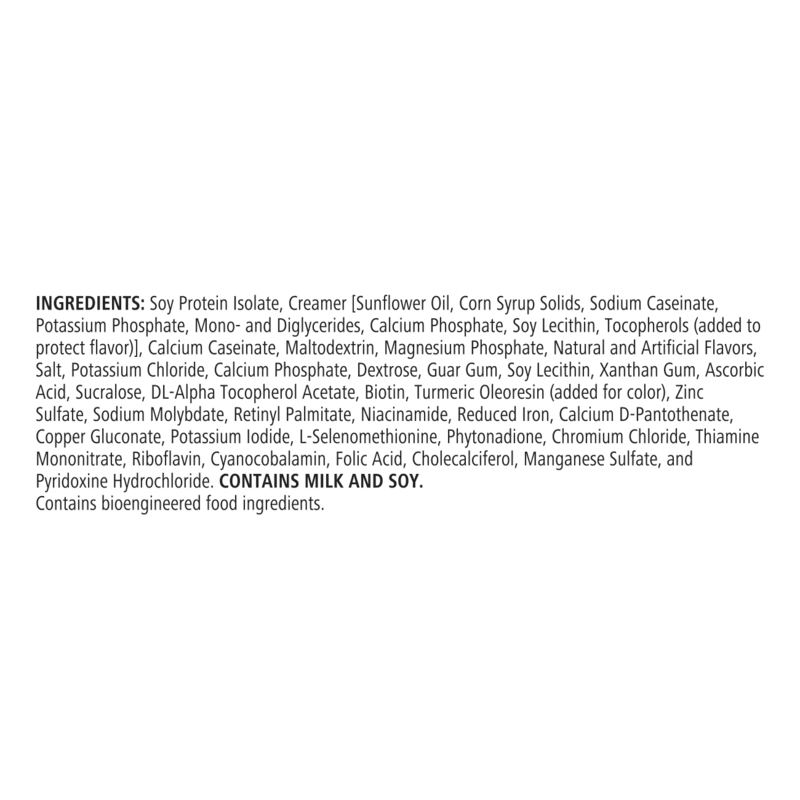 Ingredients list for AuraStylo Protein Drink Mix, including soy protein isolate and various additives.