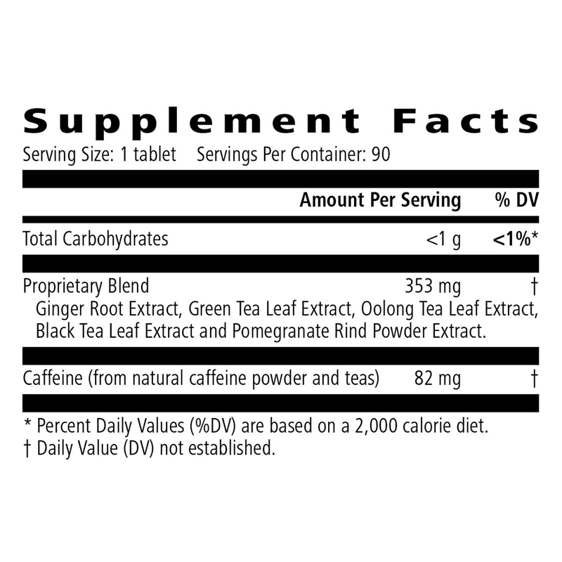 Supplement facts label for AuraStylo Total Control® showing ingredients and nutritional information.