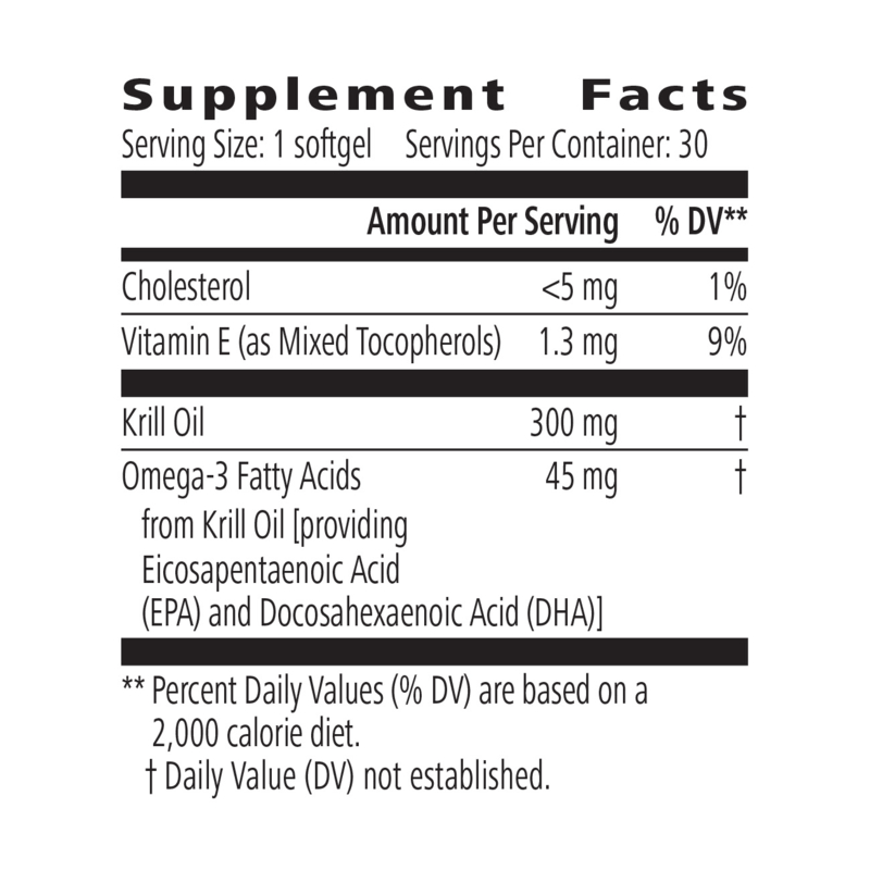 Tri-Shield Krill Oil Omega-3 Softgels