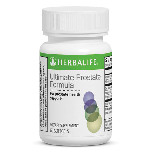Herbalife Ultimate Prostate Formula supplement bottle on a white background