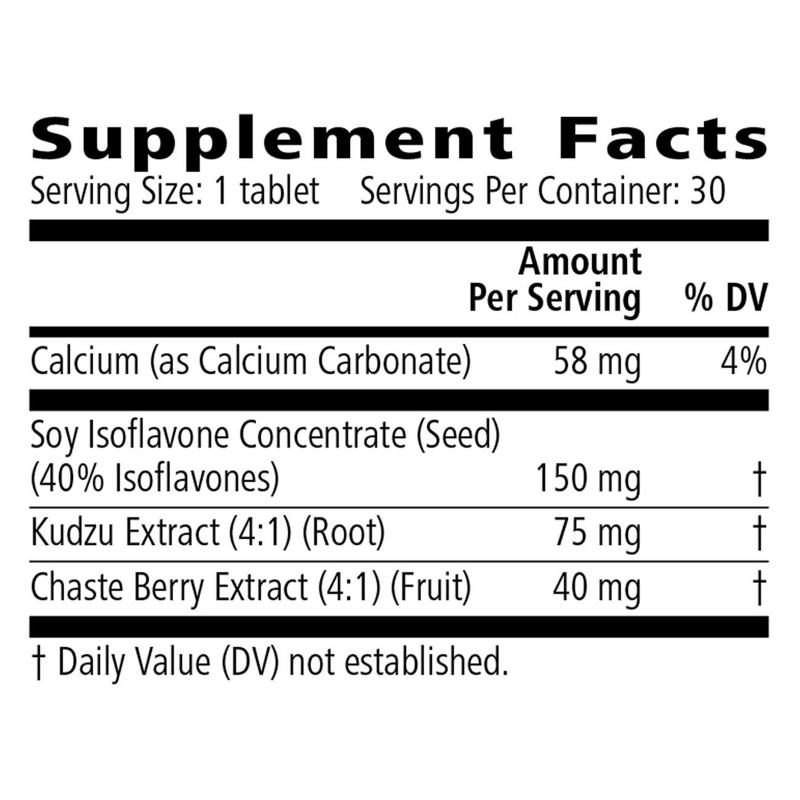 Supplement facts label with various ingredients and their amounts per serving.
